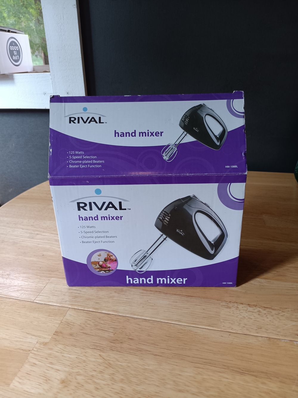 Rival Black Hand Mixer – 5-Speed Compact Kitchen Mixer